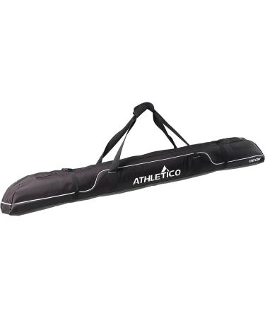Athletico Diamond Trail Padded Ski Bag - Black 170cm - Single Ski Travel Bag - Buy Online on GoSupps.com