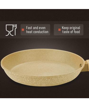 Frying Pan Kitchen Cookware Frying Pan Non-Stick Pot with Heat Resistant Wooden Handle Egg Ham Skillet Sauce Maker Kitchen Tools (Color : Frying Pan Sheet Size : 26x4.5cm) - Buy Online on GoSupps.com