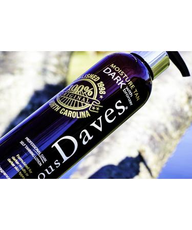 Dave's Dark Self Tanner Sunless Tanning Lotion with Bronzer - All Skin Types - Buy Online on GoSupps.com