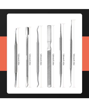 BEZOX Ingrown Toenail Removal Kit - Stainless Steel Tools for Pedicure - 6 PCS Set - Buy Online on GoSupps.com