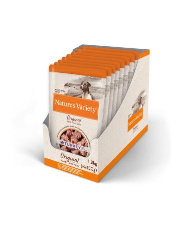 Nature's Variety Original No Grain - Mini Adult Dog P t with Turkey - Box of 8 x 150 g