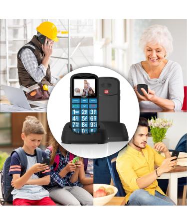 Uleway Senior Cell Phone - Large Button Dual SIM SOS No Contract - Perfect GSM Phone for Pensioners - Includes Charging Station - Blue - Buy Online on GoSupps.com