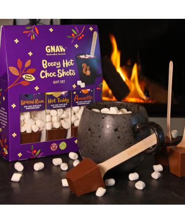 Gnaw Boozy Hot Chocolate Gifts In A Box Hot Chocolate Gift Set With 3 Alcohol-Inspired Flavoured Hot Choc Stirrers Perfect Hot Chocolate Sets For Any Occasion Ideal Adult Hot Chocolate Gift Sets - Buy Online on GoSupps.com