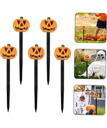 5pcs Ghost Light Accessories Outdoor Plug Halloween Outdoor Decorations Halloween Decor Solar Landscape Light Outdoor Decors Metal Garden Stakes Lights Festival Yard Stakes 3D LED (Colo Black Whitex4pcs 38x8cm - Buy Online on GoSupps.com