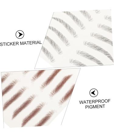 Hemoton 16 Pcs tattoo eyebrow decals make up 4d eyebrows eyebrow transfer stickers - Buy Online on GoSupps.com