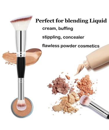 Double-Ended Angled Foundation Concealer Makeup Brush for Flawless Blending - Falliny Makeup Brushes - Buy Online on GoSupps.com