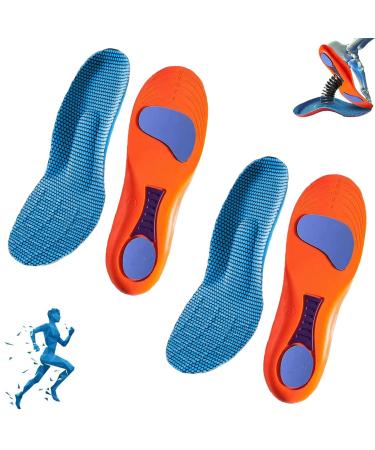 Norelie insert Norelie orthopedic insoles to support the vaulted vault Comfortable insole plane planar fasciitis (blue+blue 41-42) 41-42 blue+blue