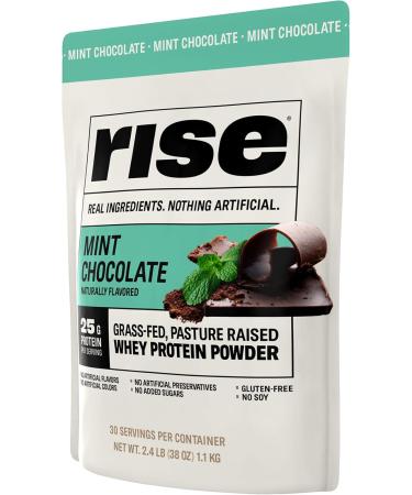 Buy Rise Whey Protein Powder - Mint Chocolate | 25g Protein Sugar-Free Gluten-Free No Artificial Flavors - 2.4 lbs International Shipping Available - Buy Online on GoSupps.com