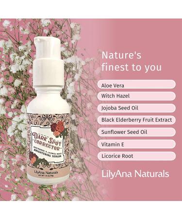 LilyAna Naturals Dark Spot Corrector - Brightening Face Serum with Niacinamide and Kojic Acid - 1oz - Buy Online on GoSupps.com