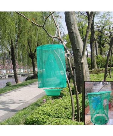 Kangkang Outdoor Gardening Hanging Folding Reusable Bonsai Drosophila Fly Insect Trap Net Catcher Killer Cage with Bait Storage Pot - Buy Online on GoSupps.com