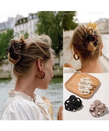 4 x Large Acrylic Octopus Hair Clamps - Non-Slip Spider Clips for Thick Hair - Super Strong Hold Accessories for Women & Girls - 8 cm - Buy Online on GoSupps.com