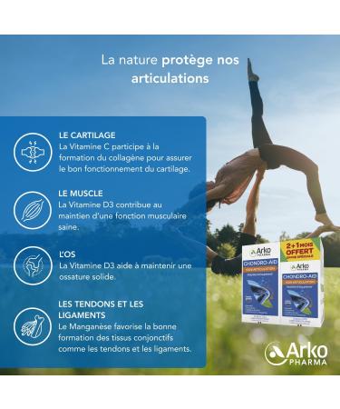 Arkopharma - Chondro-Aid 100% Joint | Flexibility and Joint Wellness - Mobility and Flexibility - Joints - Joint Genoa | 3 Months - 180 Capsules - Buy Online on GoSupps.com