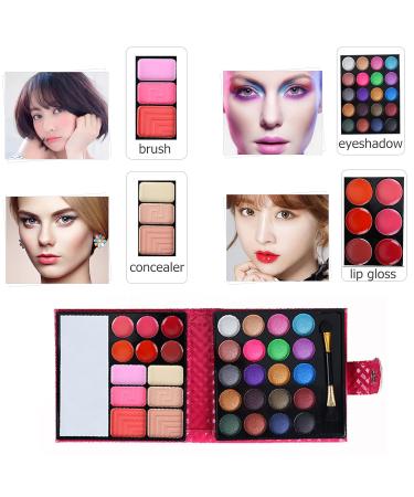 VolksRose Professional All-In-One Makeup Kit - 20 Colorful Eyeshadows 6 Lip Glosses Blushers & More | Perfect Gift Set for Women & Girls - Buy Online on GoSupps.com