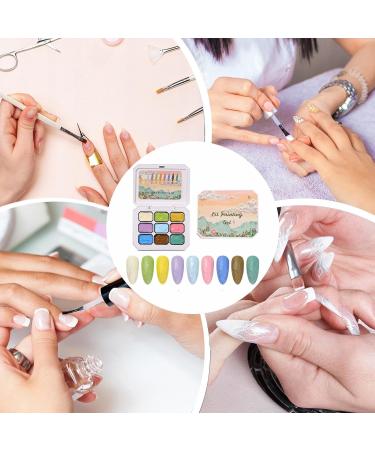 Solid Gel Nails 9 Color Gel Manicure Palette 3D Nails for Women and Girls Wedding Extensions French Tips Birthday - Buy Online on GoSupps.com