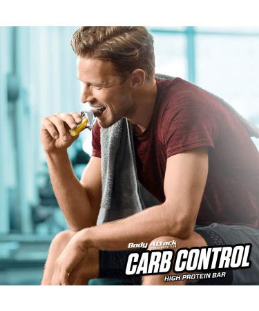 Buy Body Attack Carb Control Protein Bar - Peanut Butter | 10 x 100g - High Protein Snack | International Shipping Available - Buy Online on GoSupps.com
