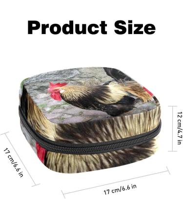 GIAPB Period Bag - Sanitary Napkin & Makeup Storage Pouch - Animal Poultry Color5180 - Buy Online on GoSupps.com