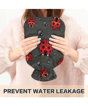 Heat Bottle 1L - Durable Warm-Up Bag for Pain Relief | Ideal for Hands Feet Shoulders & Neck - Red Ladybug Pattern - Buy Online on GoSupps.com