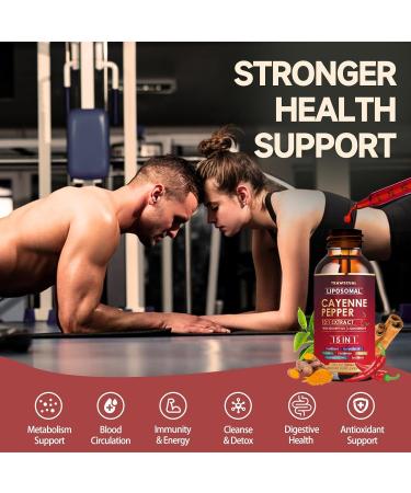 Trawecual Red Yeast Rice Gummies & Liposomal Cayenne Pepper Drops Supplement Bundle - Buy Online on GoSupps.com