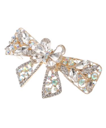 Hair Jewelry Hair Accessories Hair Barrettes for Women Fine Hair Women Hairpins Hair Clip for Thin Hair Metal Hair Clip Hair Clasp Rhinestone Hairpin White Women's Alloy Clips Girl