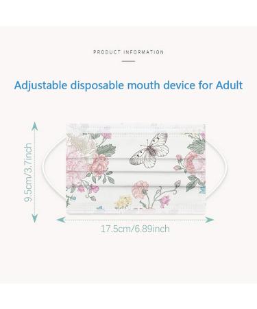 Lulupi 50-Piece Dandelion Motif 3-Layer One-Way Mouth and Nose Protection - International Shipping Available - Buy Online on GoSupps.com