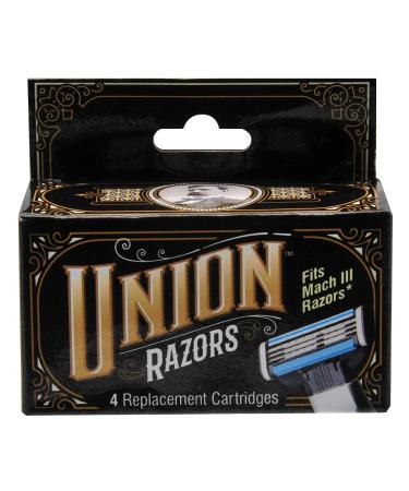 Union Razors Replacement Razor Blades - 4 Pack | High-Quality Razor Blades for a Smooth Shave - Buy Now - Buy Online on GoSupps.com