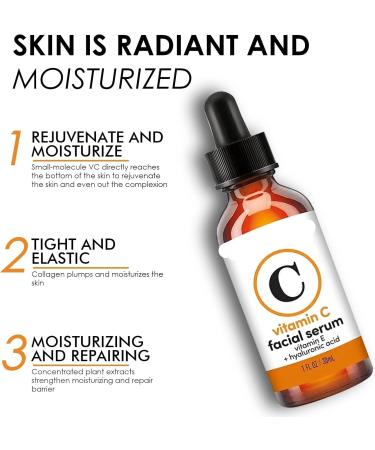 hnkhpkl Facial serum with vitamin C antiaging lightens and brightens spots and wrinkles 1 piece 1 g Paquete de 1 - Buy Online on GoSupps.com