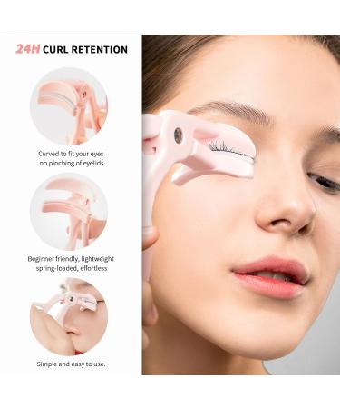 Buy 2 Style Eyelash Curler - Quick 5-Second Curling with Extra Silicone Pads - Perfect Long-Lasting Curls in Pink - International Shipping Available - Buy Online on GoSupps.com