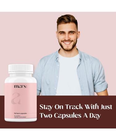 mars by GHC Fat Burn Capsules with Psyllium Husk Moringa & Dandelion Root | Herbal Blend for Active Routine | Pack of 1 | 60 Capsules 60 Count (Pack of 1) - Buy Online on GoSupps.com