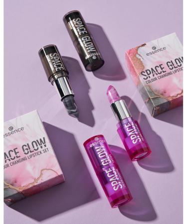 Essence Space GLOW COLOUR CHANGING Colour-Adapting Lipstick Kit Natural Acetone-Free Vegan No Microplastic Particles Gluten-Free 1 Piece - Buy Online on GoSupps.com