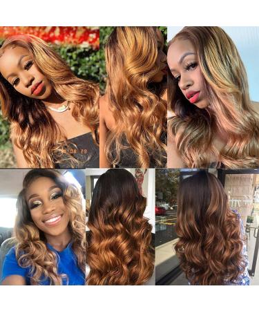 2 Tone Ombre Brazilian Body Wave Hair 3 Bundles | Remy Virgin Human Hair | T4/30 Medium Brown/Auburn | 12/14/16 Inch Extensions - Buy Online on GoSupps.com
