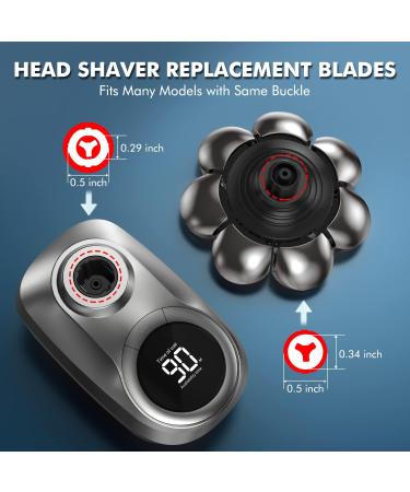 Lovcoyo 8D Blade Replacement Heads - Universal Men's Shaver Head Replacement - Silver, 56.0g - Buy Online on GoSupps.com