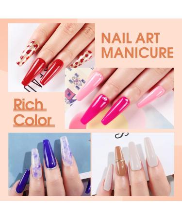 COSCELIA Gel Nail Polish Kit with U V Light Nude Pink Yellow Green Gel Nail Polish Set with Matte/Glossy/Silver/Golden Glitter Top Coat Base Coat Nail Art Foil Flakes Manicure Tools Gifts for Women 7107 - Buy Online on GoSupps.com