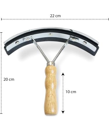 Stainless Steel Welding Knife with Wooden Handle - 2-in-1 Tool for Horse Donkey & Goat Cleaning & Stripping - Buy Online on GoSupps.com