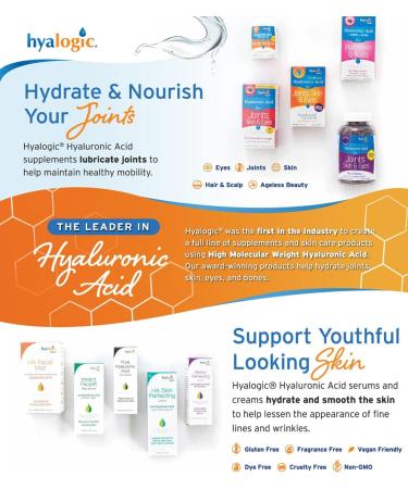 Hyalogic HA Collagen Serum - Triple Boost Face for Skin Care - Peptides for Face Youthful Firmness & Elasticity Boost Fragrance & Paraben Free Marine 0.47 FL OZ - Buy Online on GoSupps.com