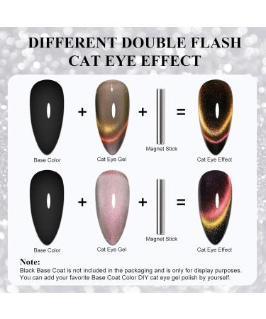 Imtiti Smile Pink Colour Gel Nail Polish 15 ml 9D Cat Eyes Glitter Magnetic Gel Polish UV Gel Nail Polish with Magnetic Stick for Nail Salon - Buy Online on GoSupps.com