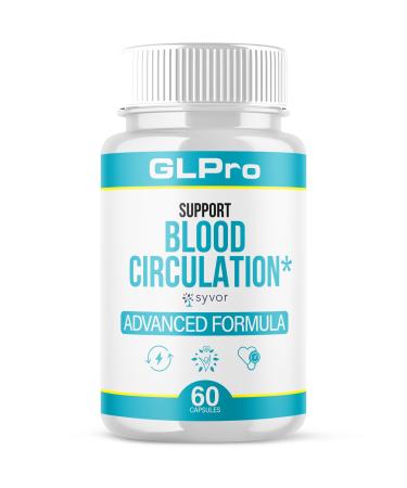 GLPro Blood Capsules Official GLPro Blood Health Support Pills with All Natural Ingredients Advanced Formula Supplement with Maximum Strength Premium Vitamins for Women and Men (60 Capsules)