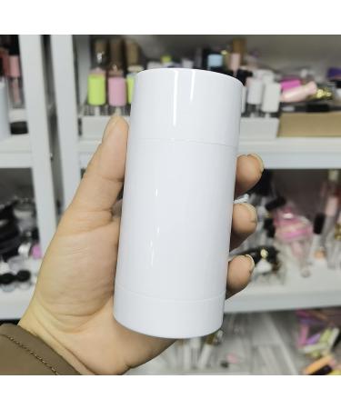 COSIDEA 6pcs White Round empty 75g / 2.5OZ deodorant containers Bottom Filling large twist up tubes for hair wax chapstick bottle 75g/2.5oz White - Buy Online on GoSupps.com