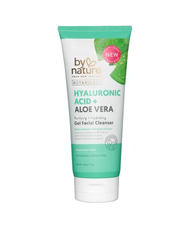 By Nature Hyaluronic Acid + Aloe Vera Facial Cleanser to Hydrate & Brighten Your Skin - Skincare from New Zealand - Premium Face Cleanser - 7oz