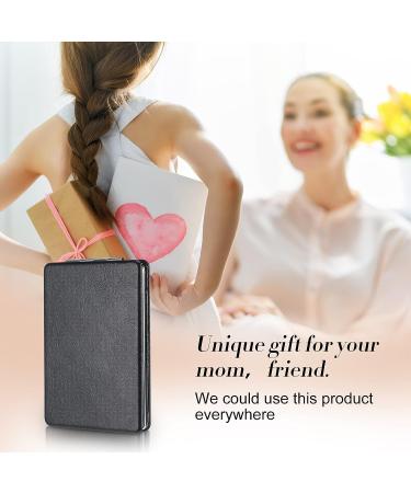 Compact Pocket Mirror Travel Makeup 2x Magnification Handheld Small Mirror with PU Leather - Black - 30 Pieces - Buy Online on GoSupps.com