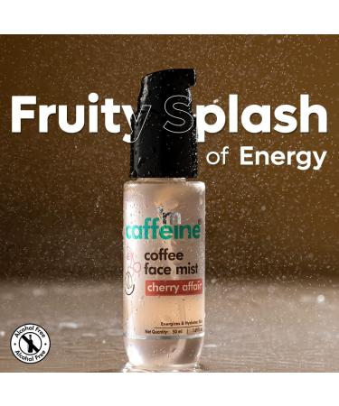 mCaffeine Coffee Face Mist - Hydrating Aloe Vera & Hyaluronic Acid - Controls Oil & Improves Skin Texture - Cherry Affair 1.69 oz - International Shipping Available - Buy Online on GoSupps.com