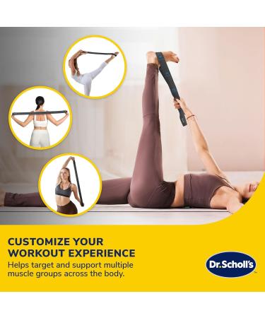 Dr. Scholl's Flexible Multi-Loop Stretch Strap - 8 Resistance Levels for Balance Stability & Joint Rehab | International Shipping Available - Buy Online on GoSupps.com