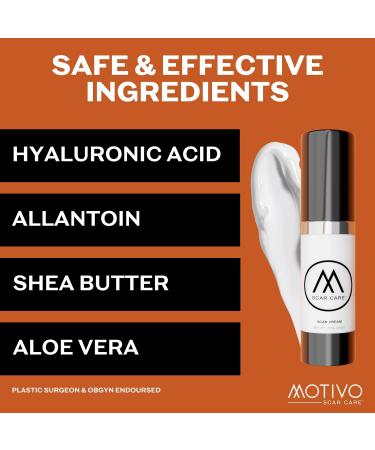 Motivo Advanced Scar Care Bundle - Scar Tape & Cream (15ml) | Water & Sweat Resistant | For Surgical, C-Section, Trauma & Acne Scars | Espresso - Buy Online on GoSupps.com