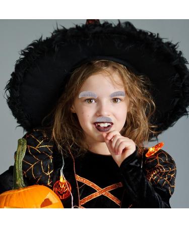 Gray Mustache and Eyebrow Set Artificial Mustache for Old Men Photo Props Artificial fiber eyebrows and beard to stay on perfect for the Motto Party Carnival Theater or costume - Buy Online on GoSupps.com