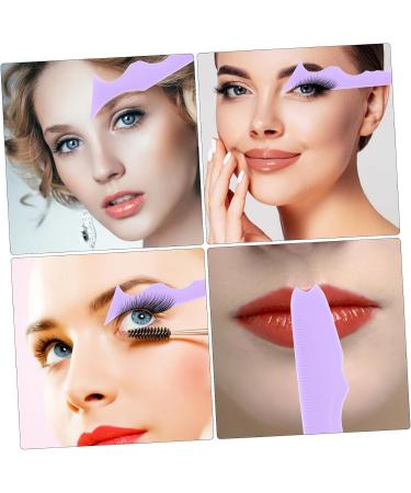 NOLITOY 4pcs Silicone Beauty Ruler Travel Makeup Bags Eyelash Guide Mascara Makeup Supply Mold Pad - Buy Online on GoSupps.com