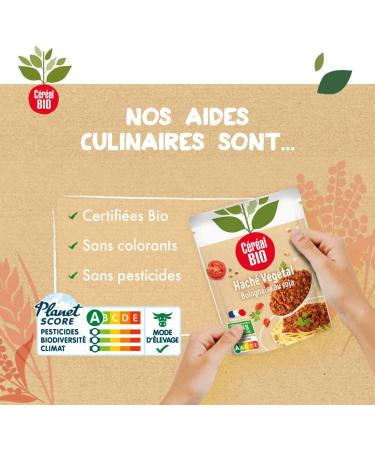 Cereal Bio 206462 Vegetal Minced Soy Bolognese Soy Bag Microwavable Quick to Heat Vegan and Organic 250 g - Buy Online on GoSupps.com