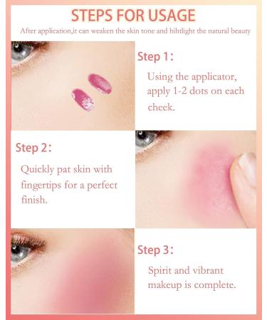 Velvet Liquid Blush Wand - Long-Wearing Creme Stick for Cheeks & Lips | Dewy Finish Contour Makeup - Skin Tint Blush Wand-02 - Buy Online on GoSupps.com
