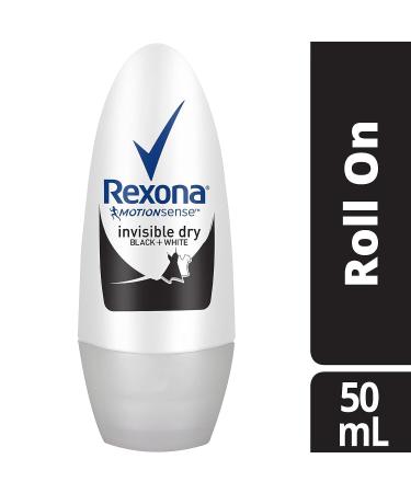 REXONA Women Antiperspirant Roll On Deodorant 50ml - Invisible Dry Black+White | [Your Company Name] - Buy Online on GoSupps.com