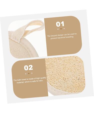 FOMIYES 2pcs Loofah Bath Ball & Cotton Bath Brush Set - Perfect for Face & Body Care | 16x11x0.6cm - International Shipping Available - Buy Online on GoSupps.com