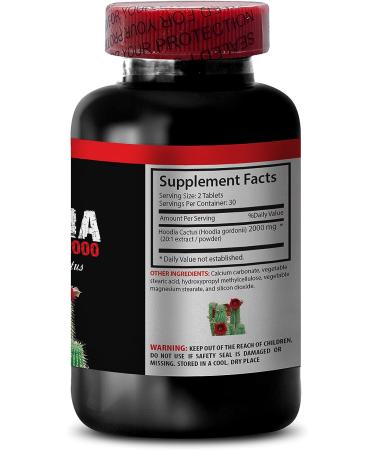 Hoodia Gordonii Extract 2000 20:1 - Digestion Support Supplement - 3 Bottles, 180 Tablets - Buy Online on GoSupps.com