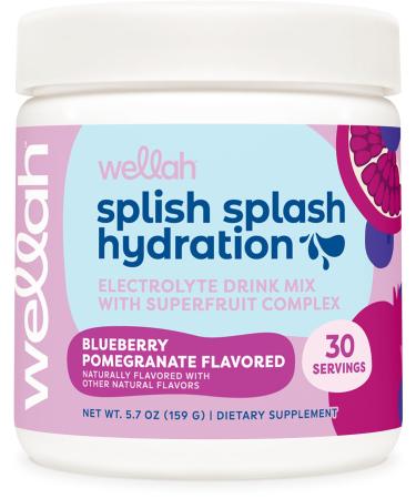 Splish Splash Hydration Electrolyte Drink Mix (Blueberry Pomegranate Flavored 30 Servings)